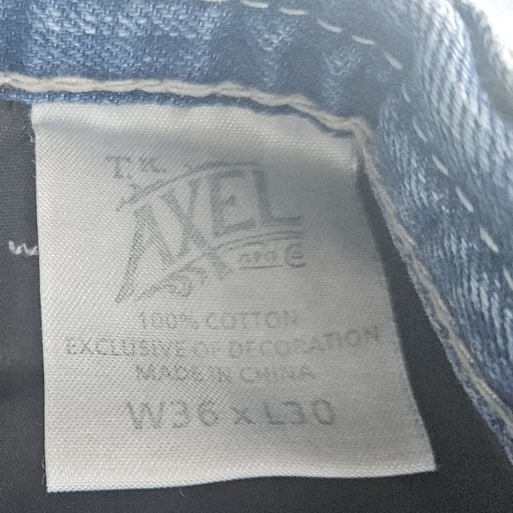 Mens TK Axel TREADWELL Relaxed Straight Fit Jeans 36x30 KENSINGTON AX41007-3 - Picture 14 of 16